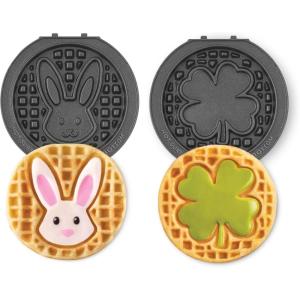 Peanuts x Dash MultiMaker® Mini 2pc Plate Pack (Snoopy with Heart & Charlie Brown with Heart)(Bunny & Shamrock)