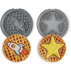 Peanuts x Dash MultiMaker® Mini 2pc Plate Pack (Snoopy with Heart & Charlie Brown with Heart)(Rocketship & Star)