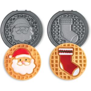 Peanuts x Dash MultiMaker® Mini 2pc Plate Pack (Snoopy with Heart & Charlie Brown with Heart)(Santa & Stocking)