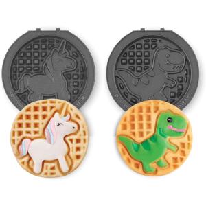 Peanuts x Dash MultiMaker® Mini 2pc Plate Pack (Snoopy with Heart & Charlie Brown with Heart)(Unicorn & Dinosaur)