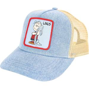 Peter Grimm Peanuts Cartoon Collection Trucker Hat – Adjustable Baseball Cap(Linus & Blankie)