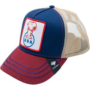 Peter Grimm Peanuts Cartoon Collection Trucker Hat – Adjustable Baseball Cap(Usa Snoopy)