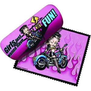 Spoontiques Peanuts Eyeglass Case(Betty Boop Biker)
