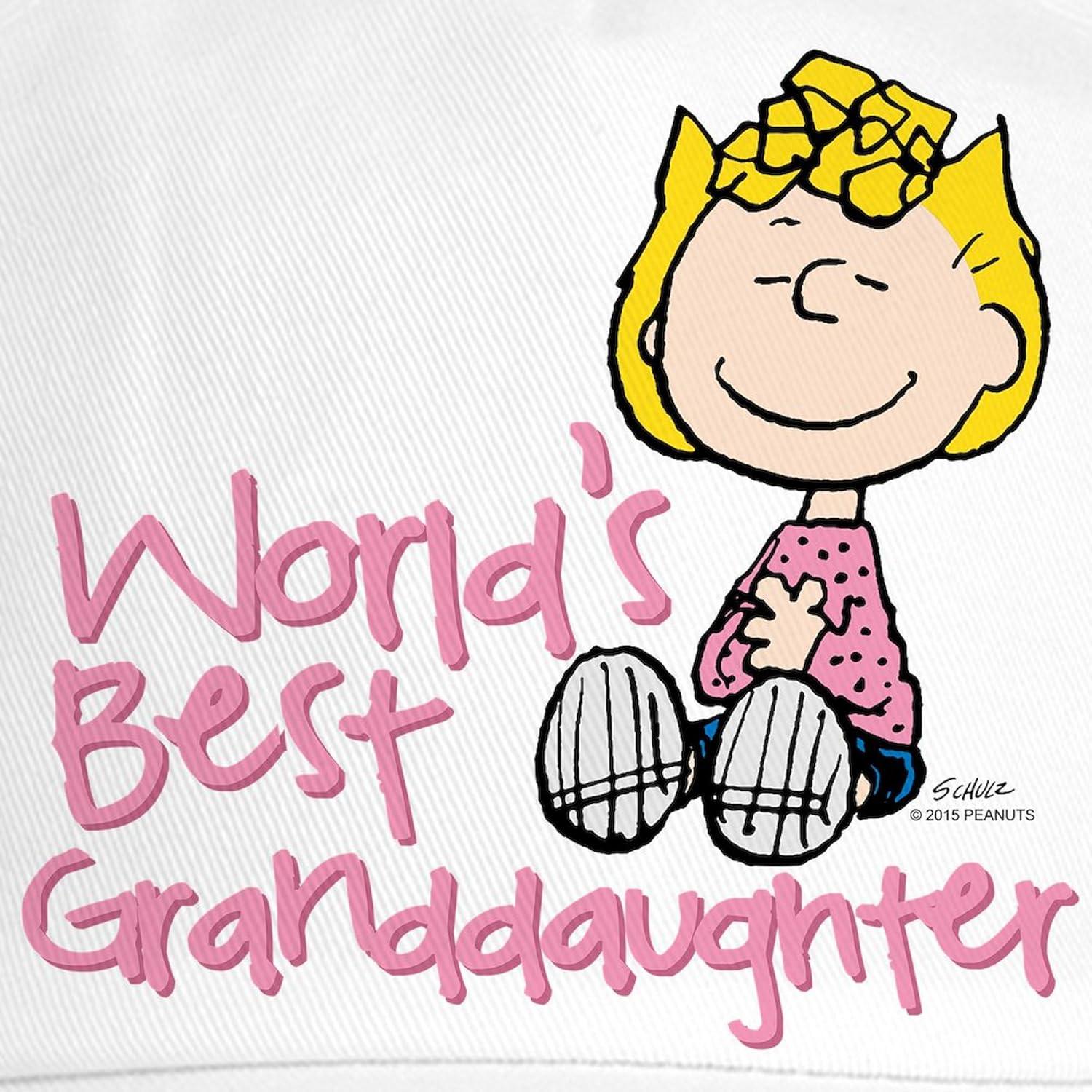 image:imageCafePress Snoopy and Woodstock Mummies Adjustable Baseball CapWhite Worlds Best Granddaughter Cap