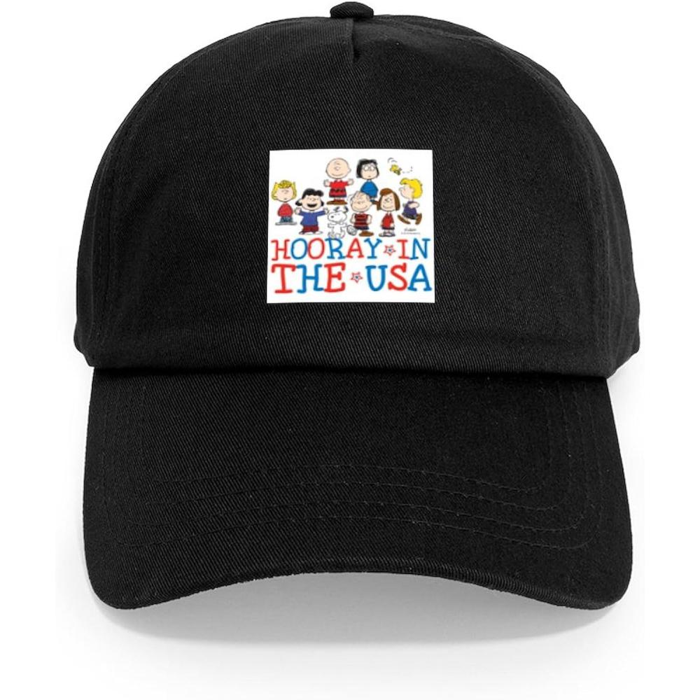 image:imageCafePress Snoopy and Woodstock Mummies Adjustable Baseball CapBlack  Hooray in the Usa Cap