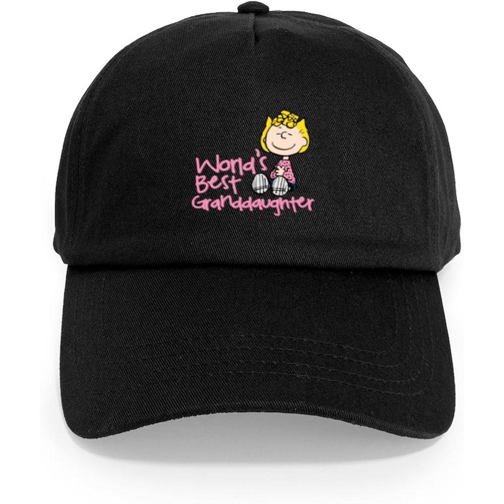 image:imageCafePress Snoopy and Woodstock Mummies Adjustable Baseball CapBlack  Worlds Best Granddaughter Cap