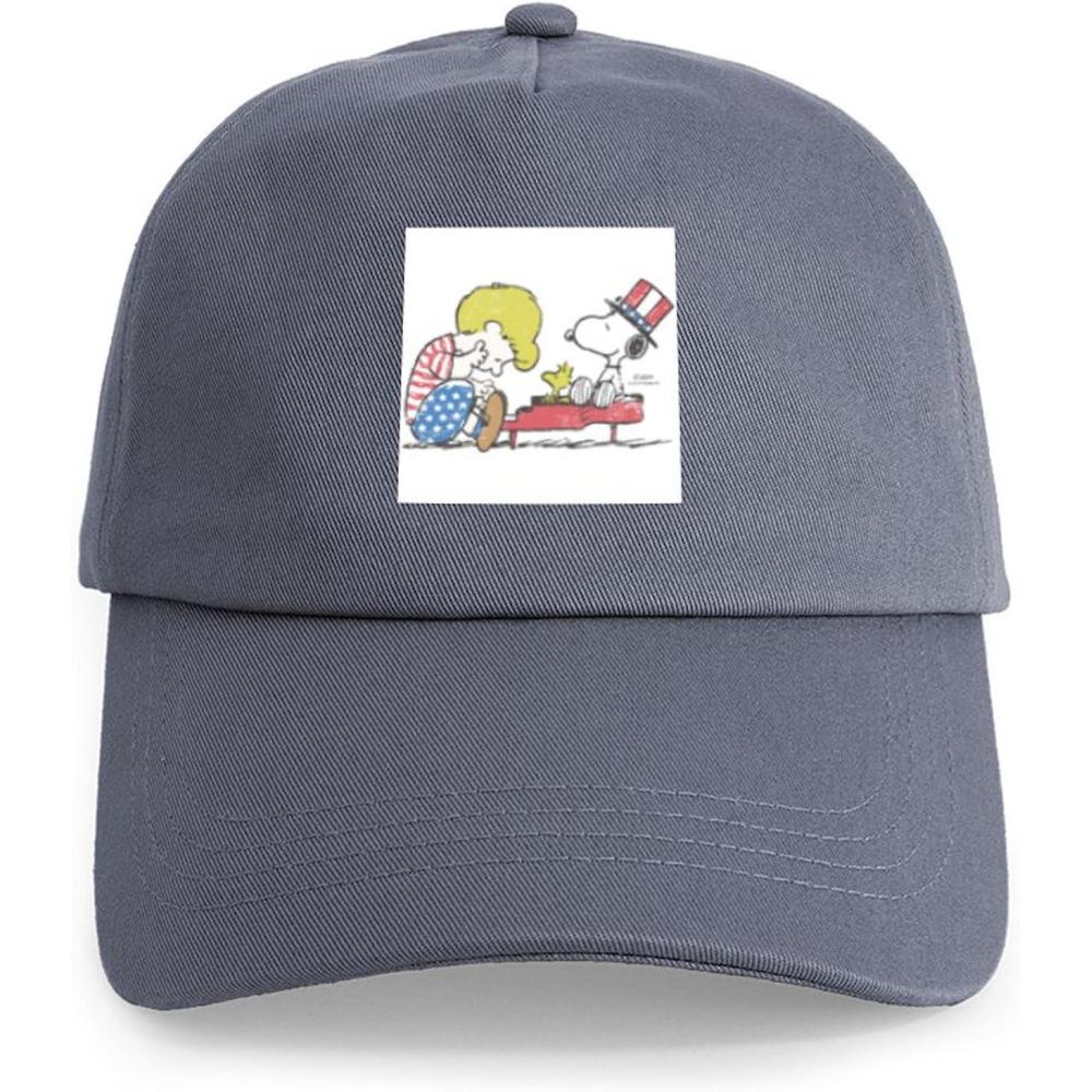 image:imageCafePress Snoopy and Woodstock Mummies Adjustable Baseball CapGray  Snoopy Vintage Schroeder Cap