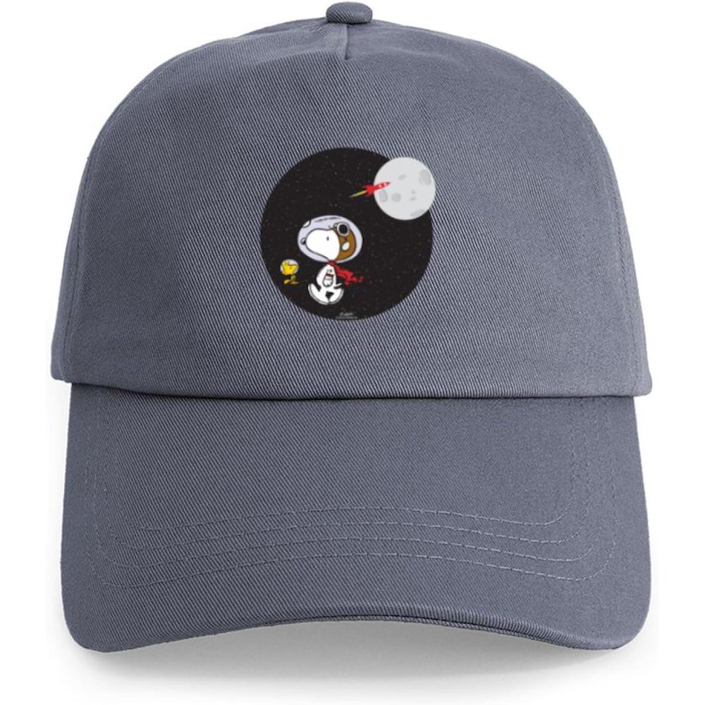 image:imageCafePress Snoopy and Woodstock Mummies Adjustable Baseball CapGray  Space Snoopy Cap