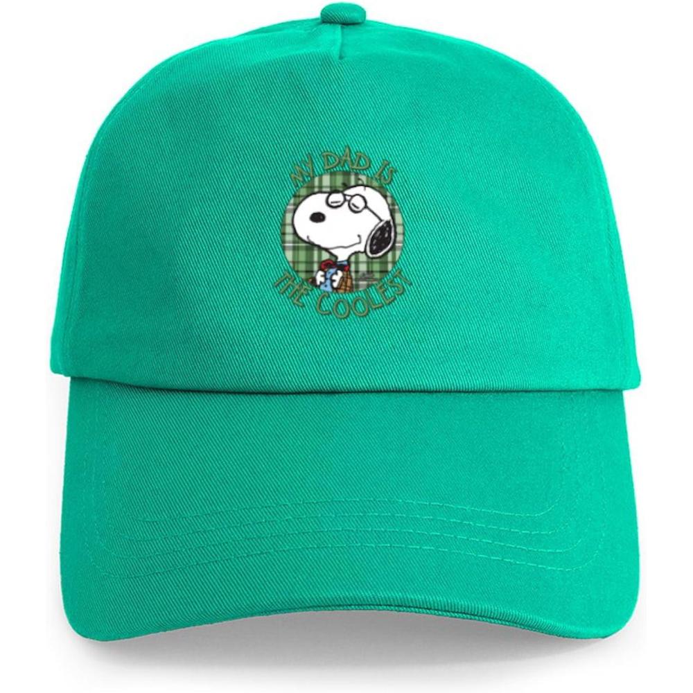image:imageCafePress Snoopy and Woodstock Mummies Adjustable Baseball CapGreen  My Dad is the Coolest Cap