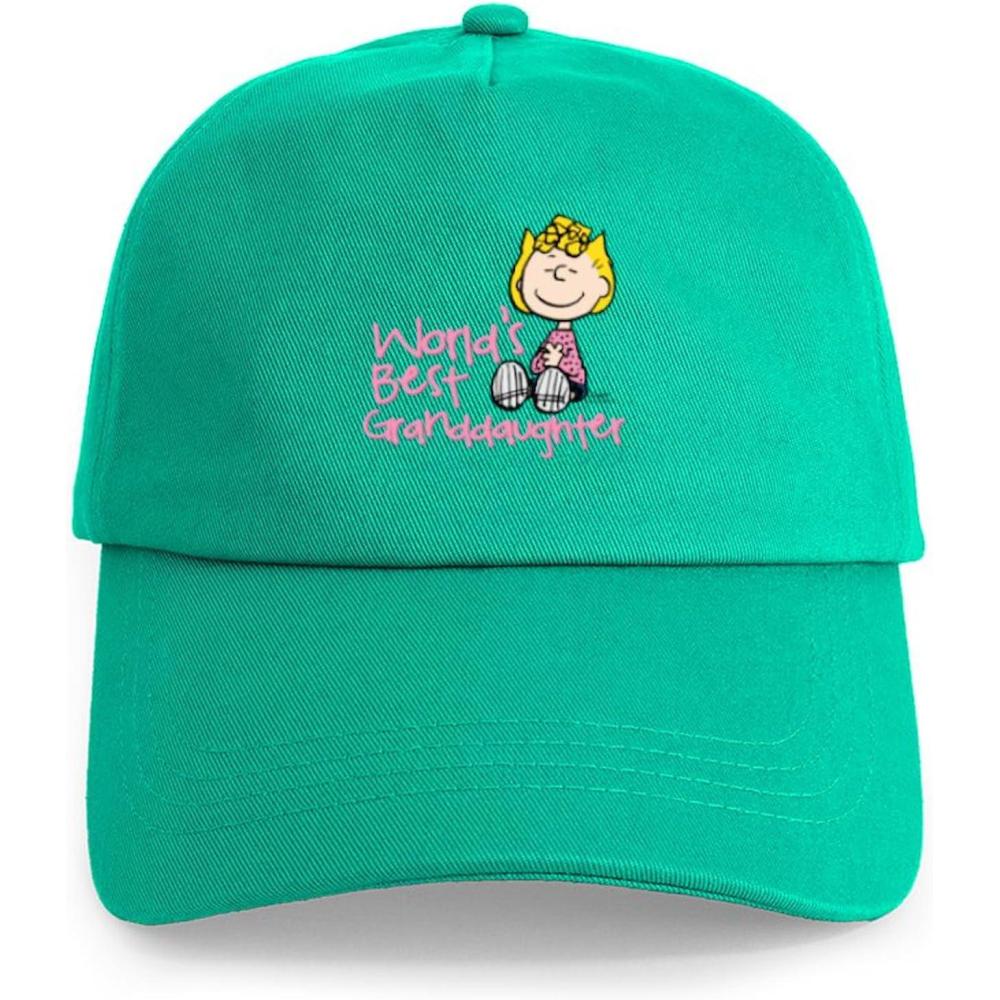 image:imageCafePress Snoopy and Woodstock Mummies Adjustable Baseball CapGreen  Worlds Best Granddaughter Cap