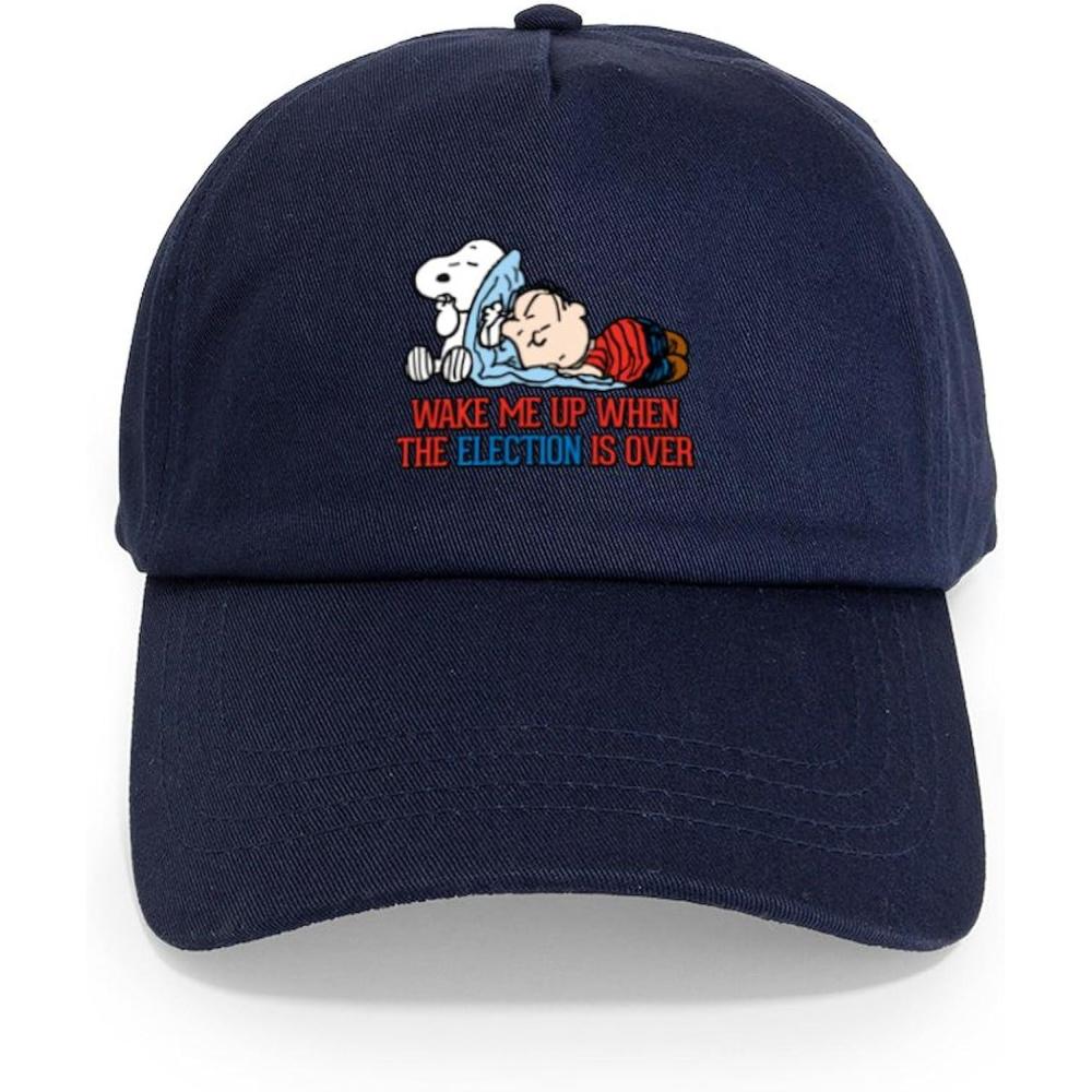 image:imageCafePress Snoopy and Woodstock Mummies Adjustable Baseball CapNavy  Snoopy Wake Me Up Cap