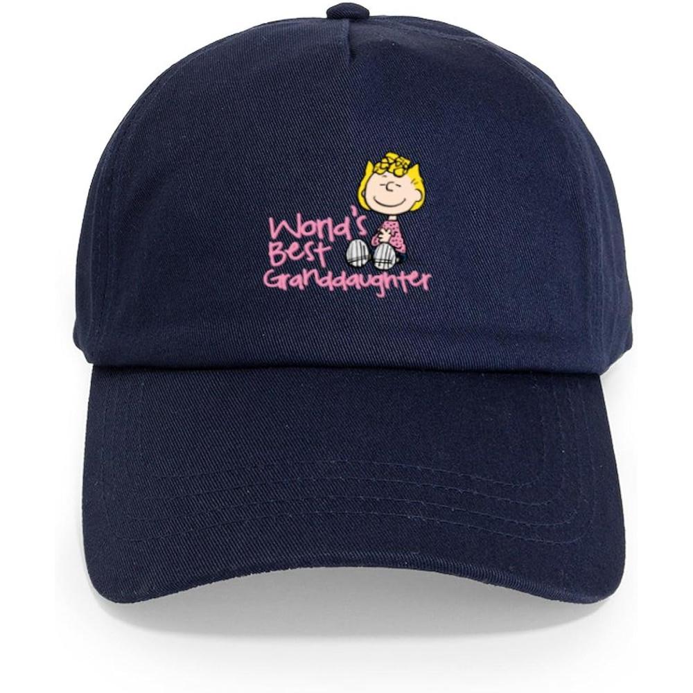 image:imageCafePress Snoopy and Woodstock Mummies Adjustable Baseball CapNavy  Worlds Best Granddaughter Cap