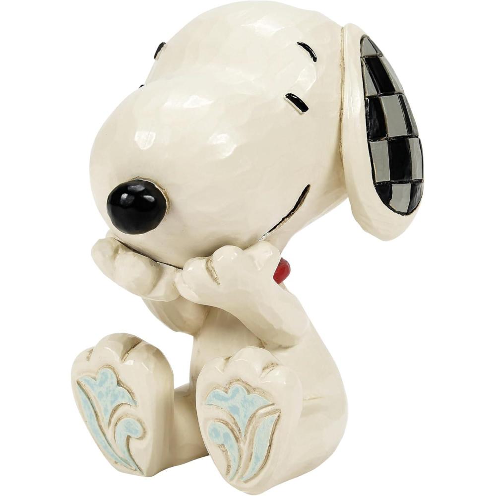 image:imageEnesco Peanuts by Jim Shore Collection Snoopy Laughing Big Grin Miniature Figurine Stone Resin Hand Crafted Painted Collectible Peanuts Snoopy Mini Figurines Home Decor Statue 276 Inch