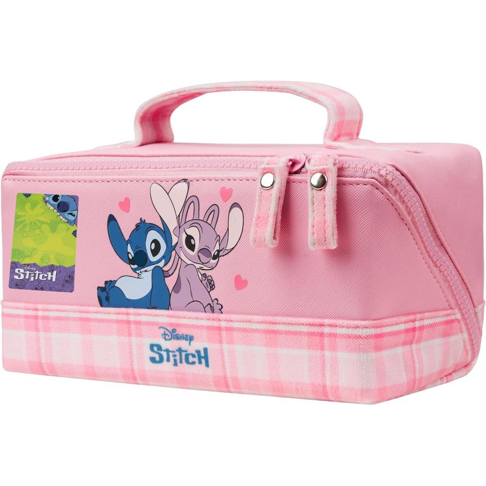 image:imageGet Trend Peanuts Snoopy Toiletry Bag Valentines Day Gifts for Women Teens Travel Essentials Girls Makeup Bag Cruise Essentials Travel Accessories Pink SnoopyPink Stitch Angel