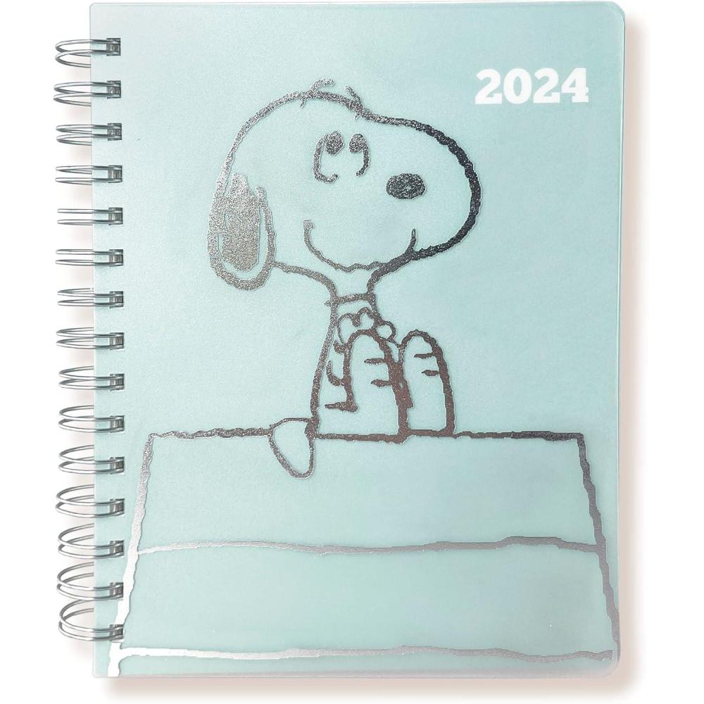image:imageGraphique 2026 Spiral Vegan Leather Planner  18 Month Organizer July 2025  Dec 2026  Weekly amp Monthly Spreads  ToDo amp Note List  Reminder Stickers  Peanuts  Happiness Is  8 x 10Snoopy House