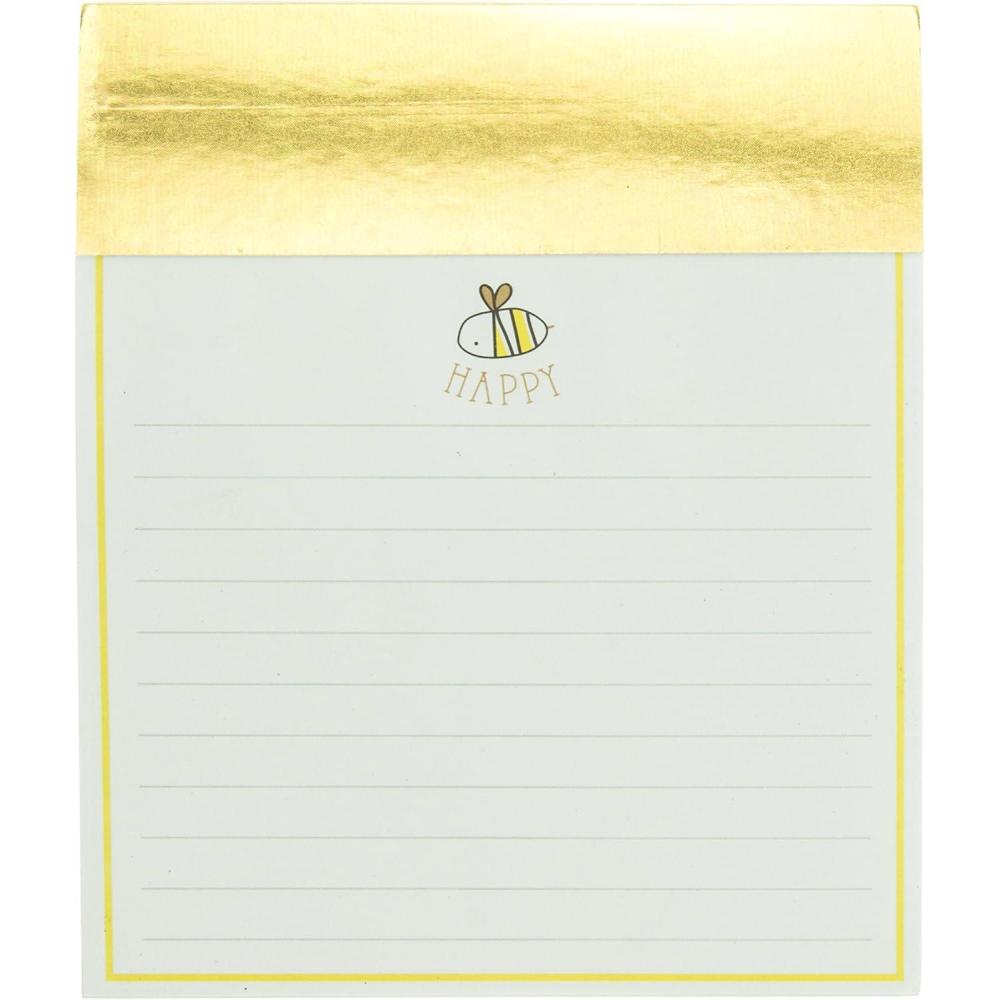 image:imageGraphique Peanuts Gang Jotter Notepad Pad of Paper w 250 Tearable Ruled Pages Featuring Cute Snoopy and Gang Design Great for Kitchen Counters Nightstands Desks and More 45 x 55 x 1Bee Happy