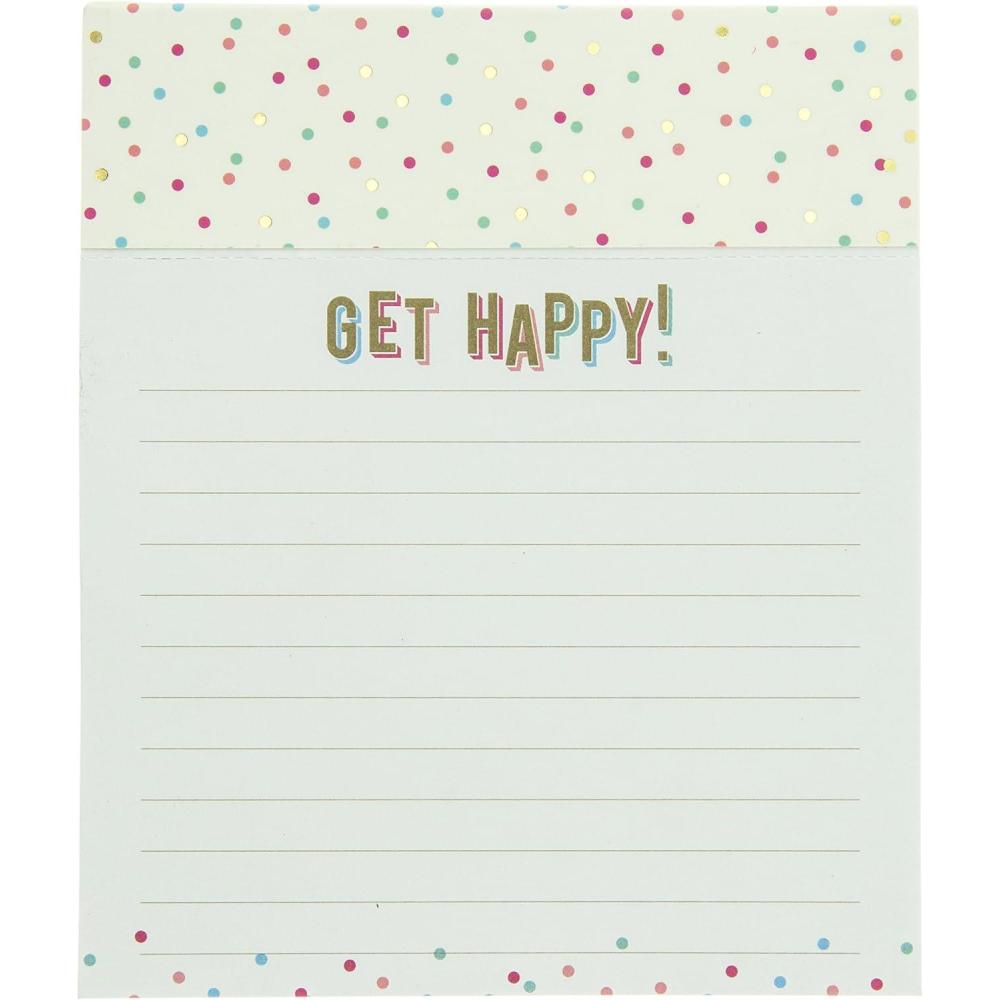 image:imageGraphique Peanuts Gang Jotter Notepad Pad of Paper w 250 Tearable Ruled Pages Featuring Cute Snoopy and Gang Design Great for Kitchen Counters Nightstands Desks and More 45 x 55 x 1Get Happy