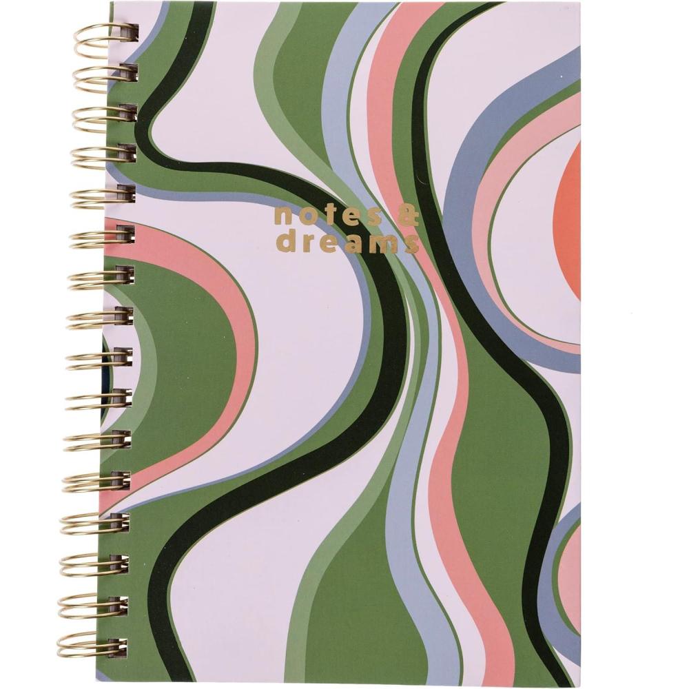 image:imageGraphique Snoopy Hardbound Spiral Journal 160 Ruled Pages Hard Cover Notebook Diary Lists Record Month and Date Premium Paper 6 x 8Groovy Notes