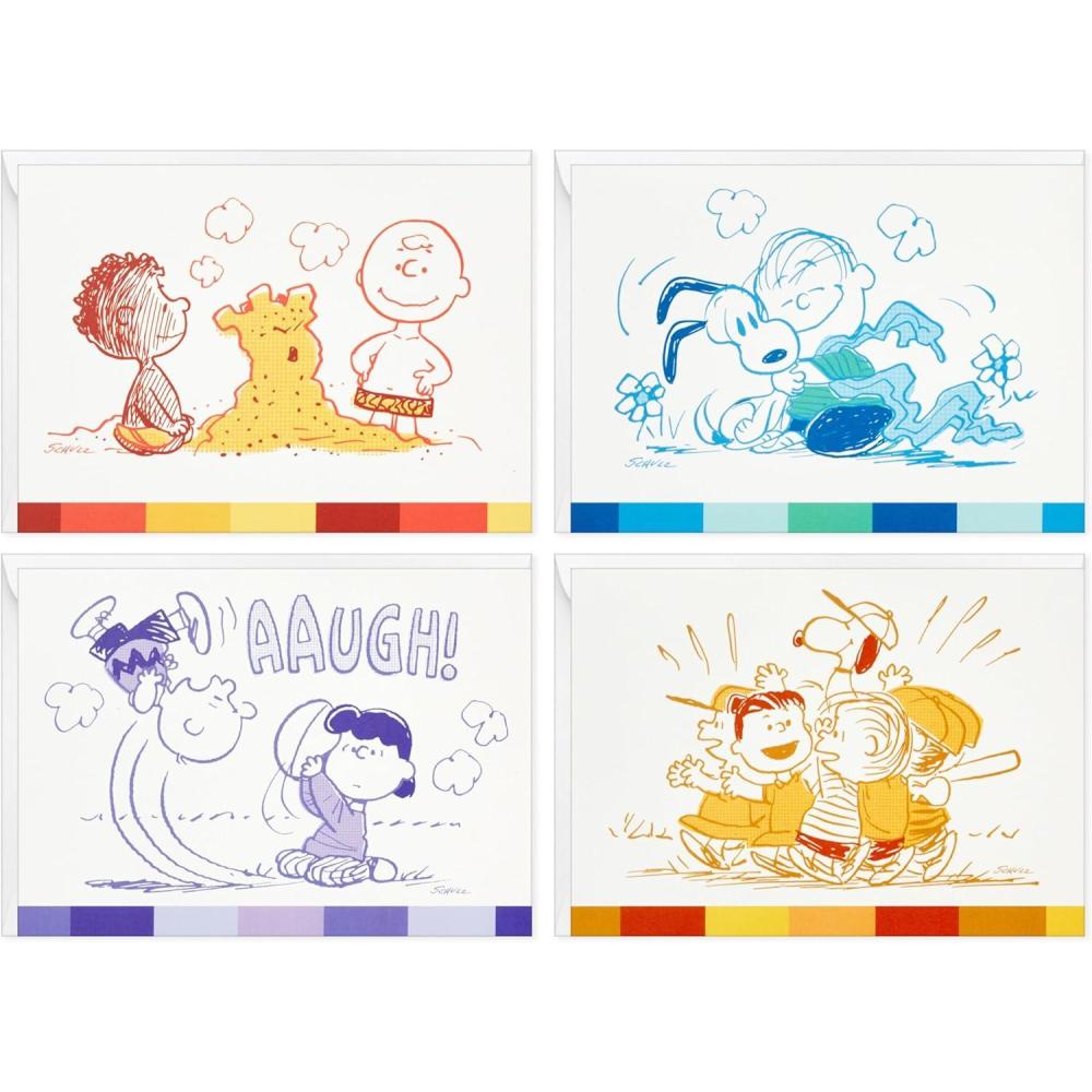 image:imageHallmark Peanuts Blank Cards Assortment 70th Anniversary 40 Note Cards with EnvelopesPeanuts 75th Anniversary