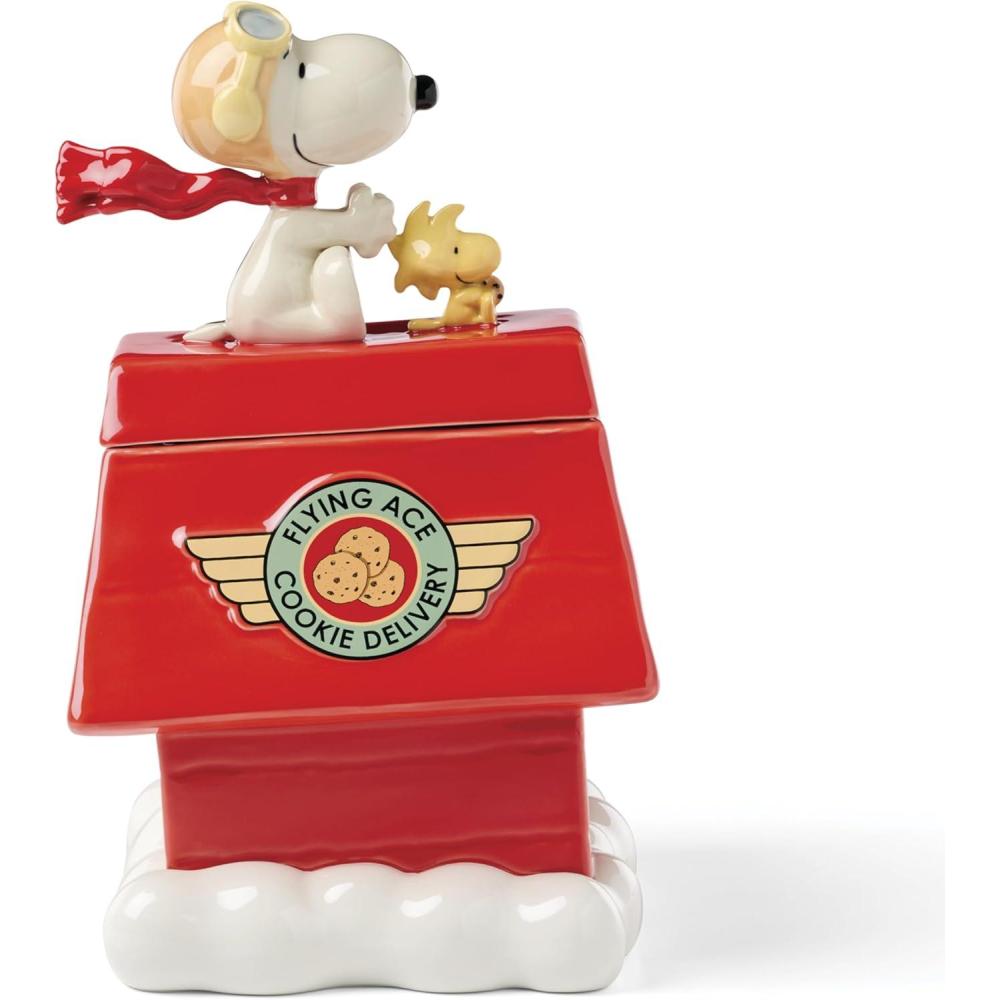 image:imageLenox 897681 Chef Snoopy Figural Utensil Crock 4Piece SetCookie Jar