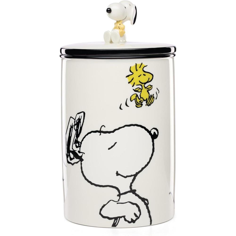 image:imageLenox 897681 Chef Snoopy Figural Utensil Crock 4Piece SetLarge Canister