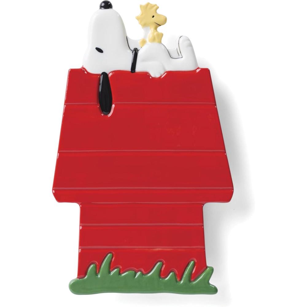 image:imageLenox 897681 Chef Snoopy Figural Utensil Crock 4Piece SetTrivet