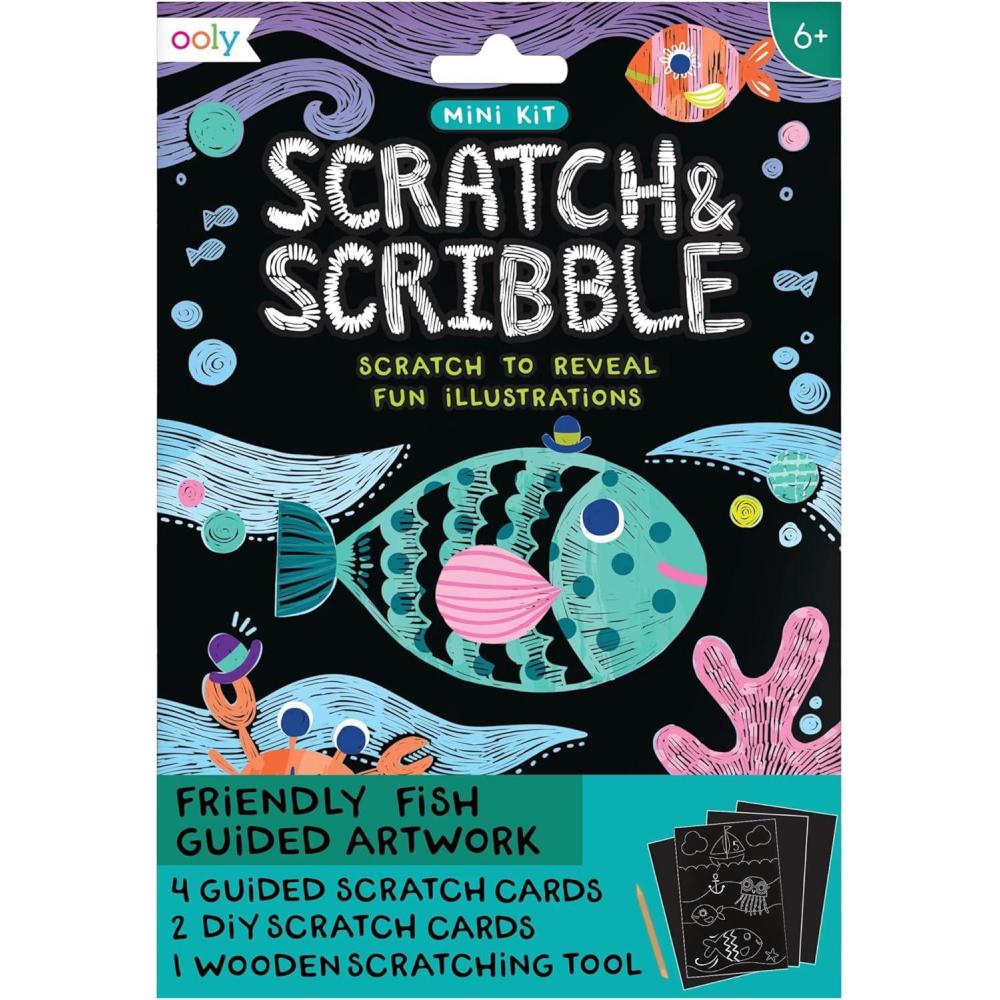 image:imageOoly X Peanuts Scratch Art Kit  12 Cards Featuring Snoopy Woodstock and The Gang Scratch Art Set Gifts for Kids TravelFriendly Craft Kit Scratching Tool IncludedMini Friendly Fish