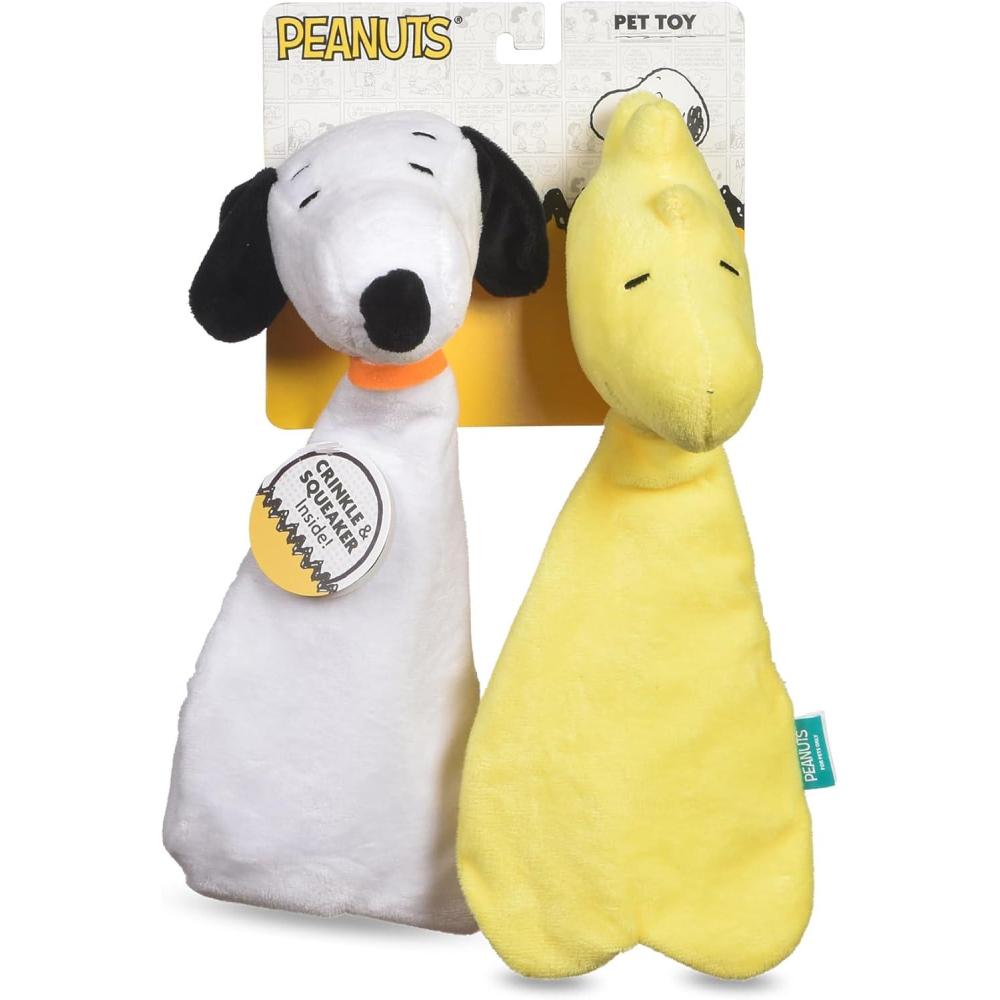 image:imagePEANUTS for Pets Charlie Brown Woodstock Vinyl Squeaker Dog Toy  Squeaky Dog Toy for All Dogs  Charlie Brown Plastic Dog Toys for Aggressive Chewers  Fun and Cute Yellow Dog Chew Toy 55 InchSnoopy  Woodstock