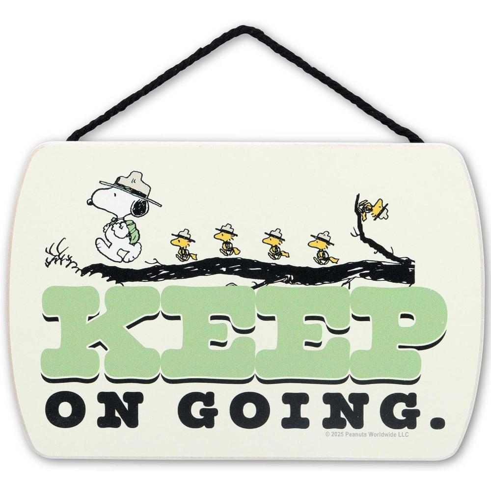 image:imagePeanuts Snoopys Slice Shop Oven Fresh Pizza Hanging Wood Wall Decor  Fun Snoopy Pizza Sign for Kitchen or Dining RoomCreamGreen