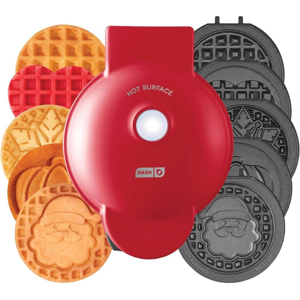 image:imagePeanuts x Dash MultiMaker Mini Maker System 4 Plates Joe Cool Flying Ace Beagle Scout WaffleHOLIDAY MAKER  6 PLATES
