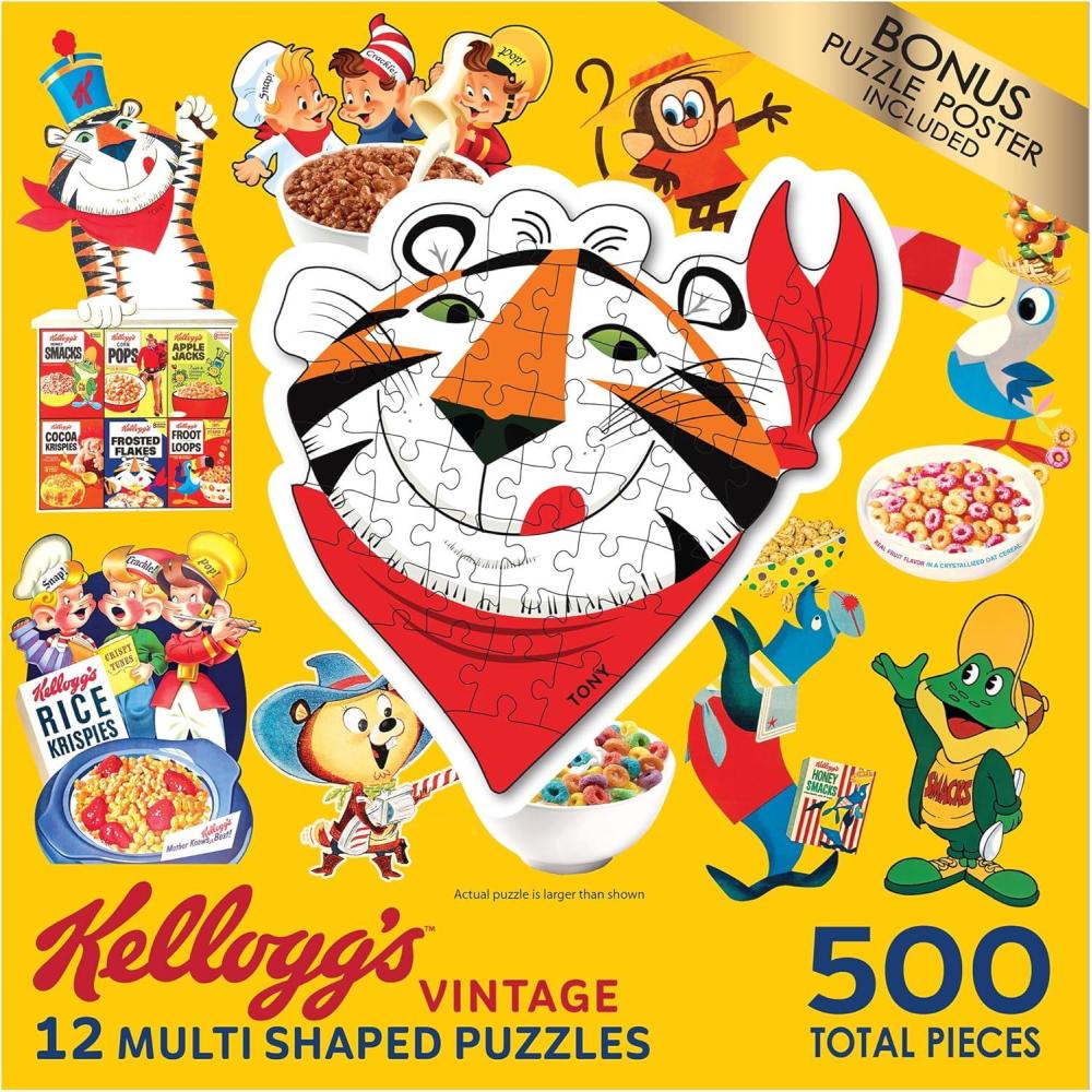 image:imageRoseArt  Mini Shaped Multipack  Peanuts Holiday Friends  500 Piece Jigsaw Puzzle for AdultsKelloggs