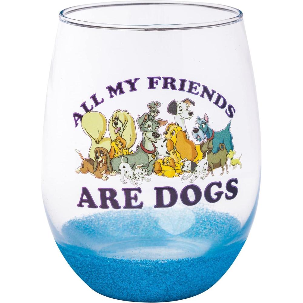 image:imageSilver Buffalo Peanuts Snoopy And Woodstock Chillin Stemless Wine Glass 20 Ounces 1 Count Pack of 1All My Friends