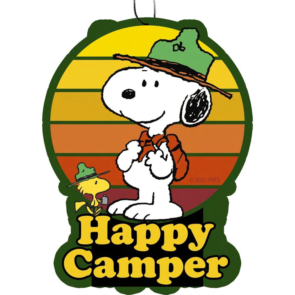 image:imageSpoontiques Peanuts Air Freshener 3pk  Joe Cool Themed Car Interior Accessories amp Essentials Hanging Air Freshener for Cars amp Trucks LongLasting Fragrance New Car ScentPeanuts Scout