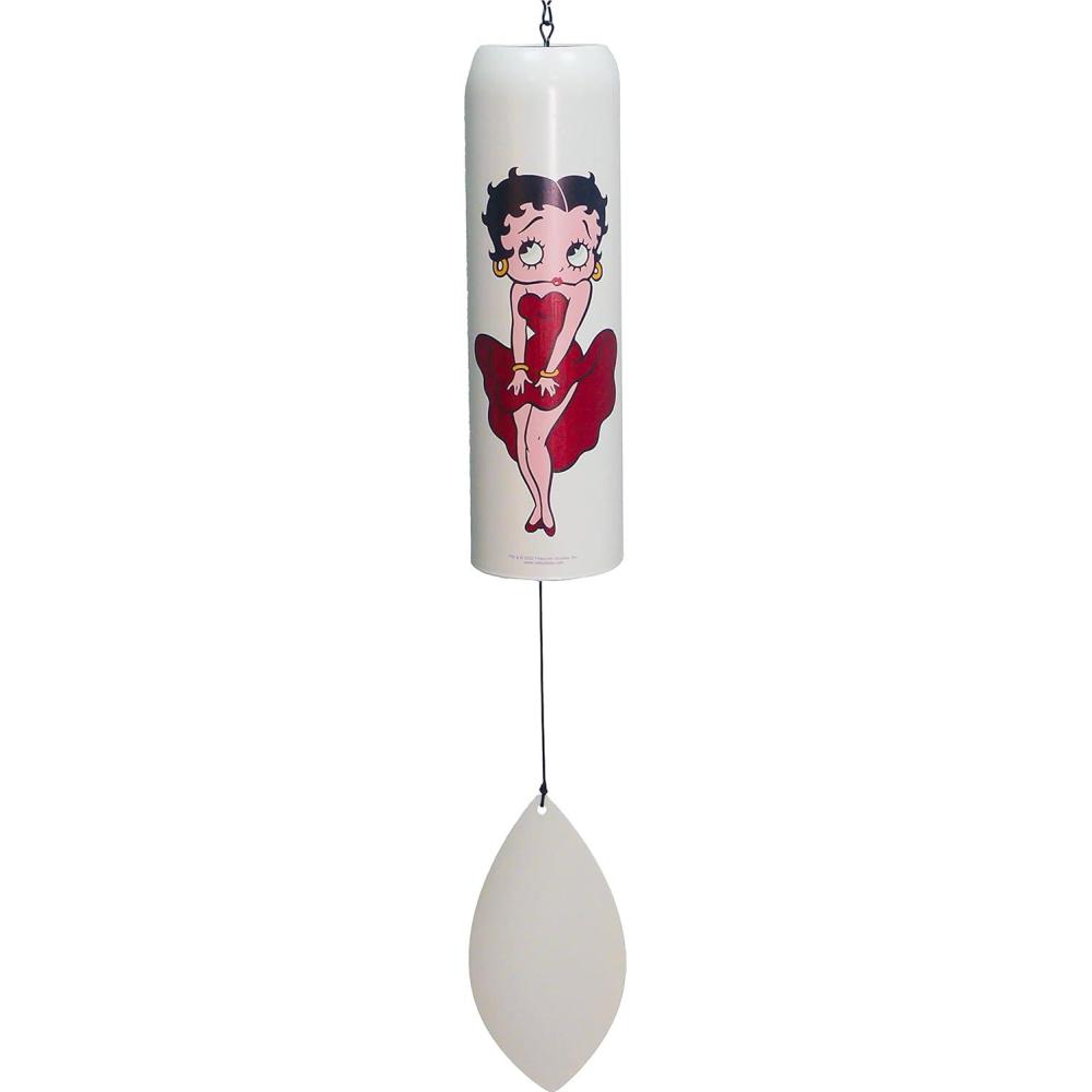 image:imageSpoontiques Peanuts Wind Chime  Outdoor Garden Dcor  Decorative Chimes for Yard Garden Backyard and Patio DecorationBetty Boop Bell