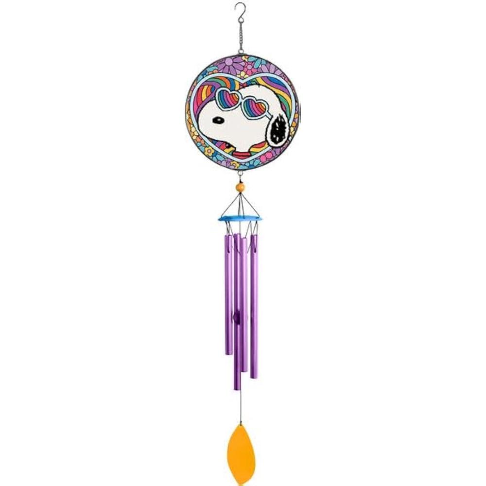 image:imageSpoontiques Peanuts Wind Chime  Outdoor Garden Dcor  Decorative Chimes for Yard Garden Backyard and Patio DecorationSnoopy Suncatcher