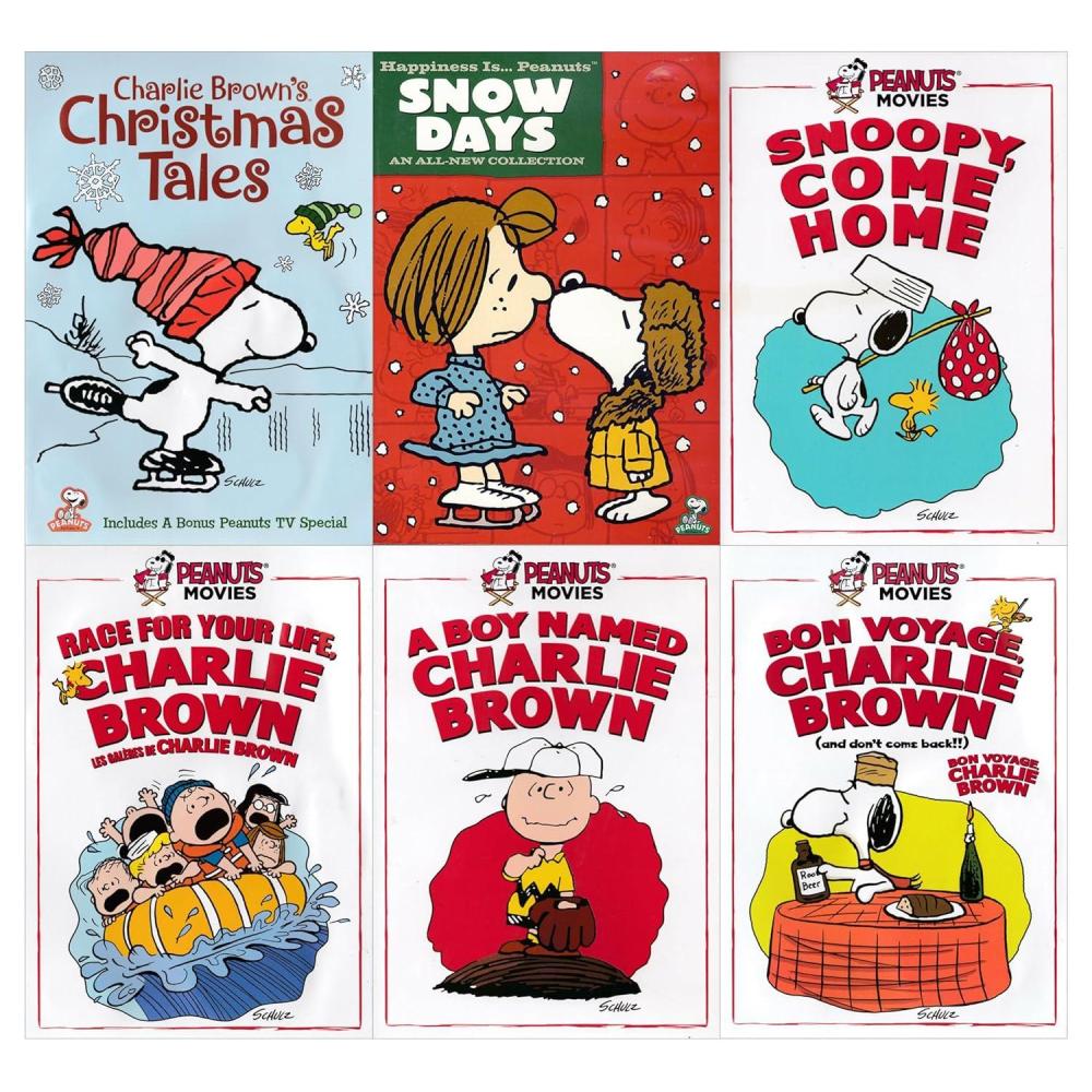 image:imageUltimate Charles Schulz Peanuts 6Movie DVD Collection A Boy Named Charlie Brown  Snoopy Come Home  Race For Your Life  Bon Voyage  Christmas Tales  Happiness IsPeanuts Snow Days