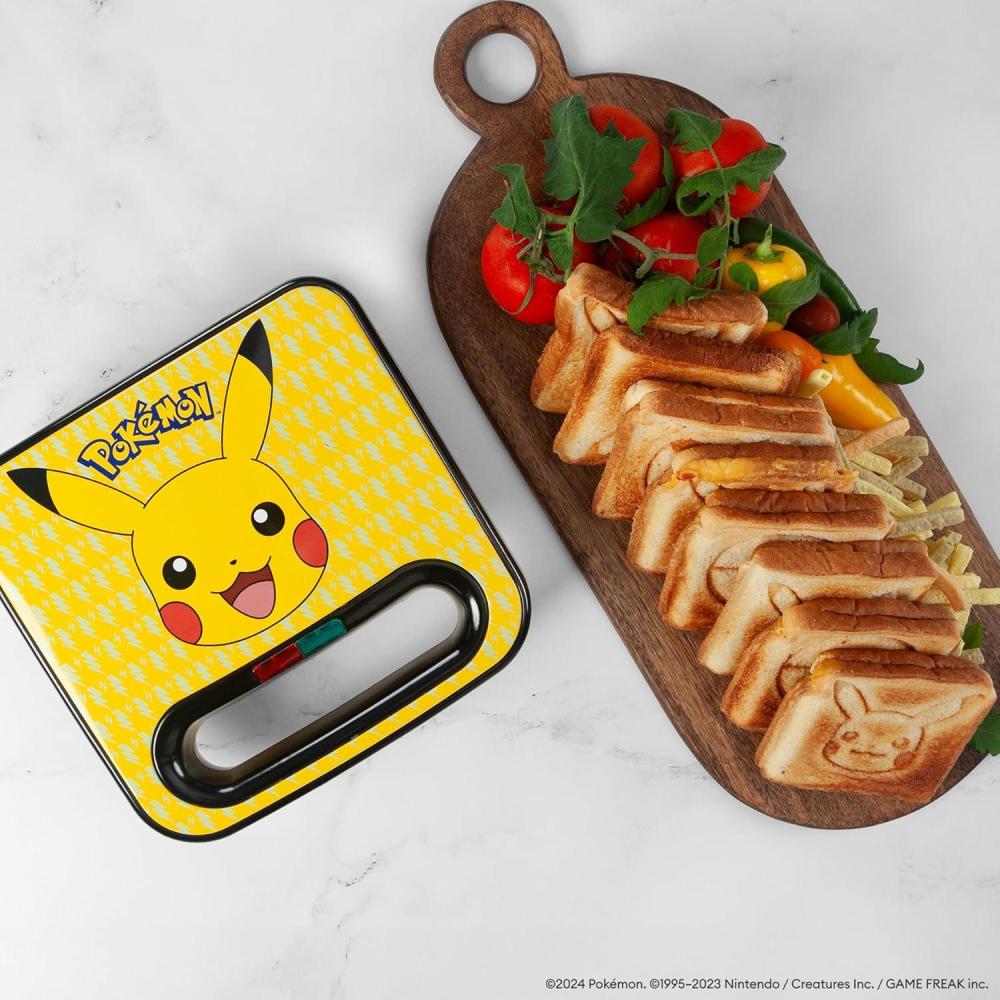 image:imageUncanny Brands Peanuts Grilled Cheese Maker  Make Snoopy and Woodstock Sandwiches  Kitchen AppliancePokmon Pikachu