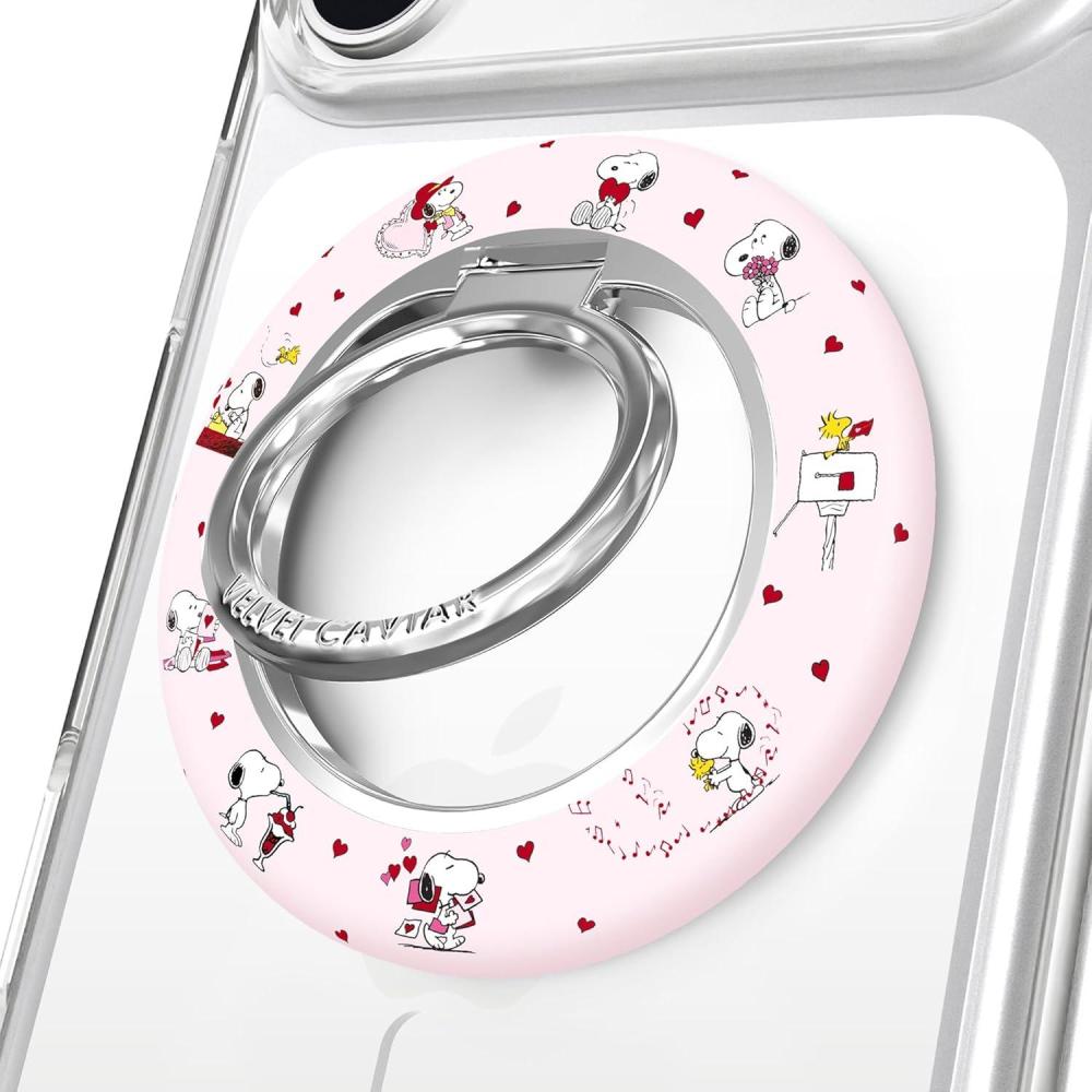 image:imageVELVET CAVIAR Compatible with MagSafe Phone Grip 20  Cute Magnetic Ring Holder  Finger Loop Kickstand  Pop On Accessory for iPhone 17 16 15 14 13 12  Snoopy Be MineSnoopy Lovely Moods