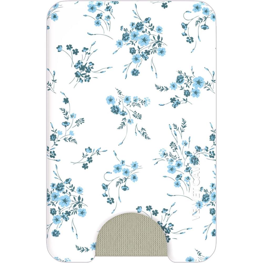 image:imageVELVET CAVIAR compatible with MagSafe Wallet 20  Magnetic Card Holder Wallet for iPhone 171615141312 or Phone Cases compatible with MagSafe  Snoopy Be MineFrench Blue Floral