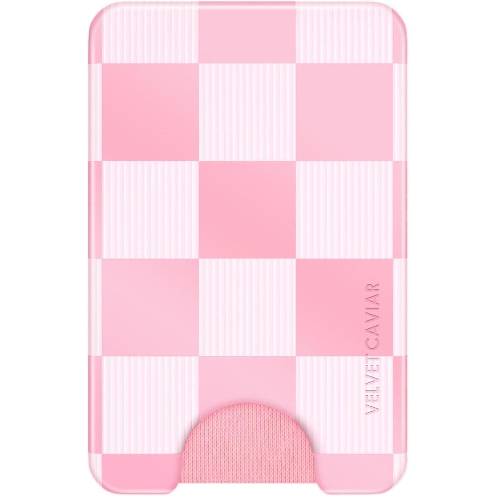 image:imageVELVET CAVIAR compatible with MagSafe Wallet 20  Magnetic Card Holder Wallet for iPhone 171615141312 or Phone Cases compatible with MagSafe  Snoopy Be MinePink Checkered
