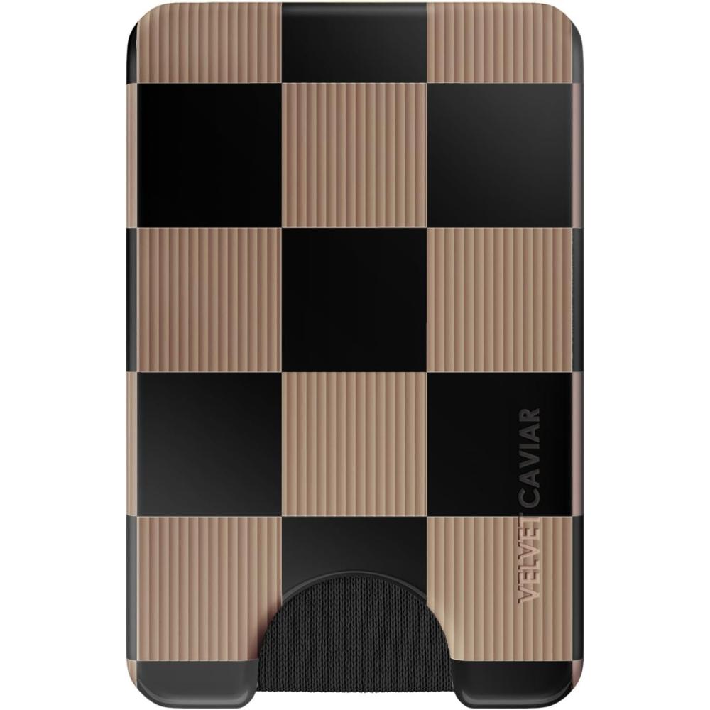 image:imageVELVET CAVIAR compatible with MagSafe Wallet 20  Magnetic Card Holder Wallet for iPhone 171615141312 or Phone Cases compatible with MagSafe  Snoopy Be MineMocha Checkered