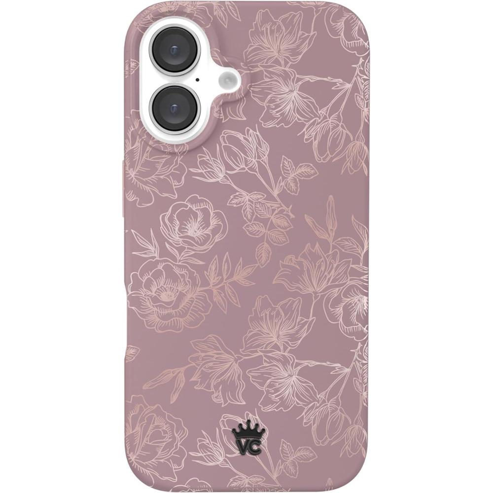 image:imageVELVET CAVIAR x Snoopy Phone Case for iPhone 16 Plus  Compatible with MagSafe 10ft Drop Tested  Pink Snoopy Be MineDusty Rose Floral