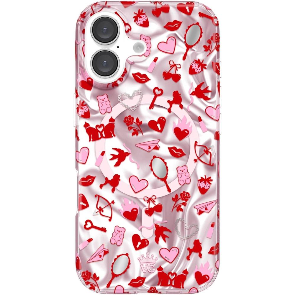 image:imageVELVET CAVIAR x Snoopy Phone Case for iPhone 16 Plus  Compatible with MagSafe 10ft Drop Tested  Pink Snoopy Be MineLover Girl Holo