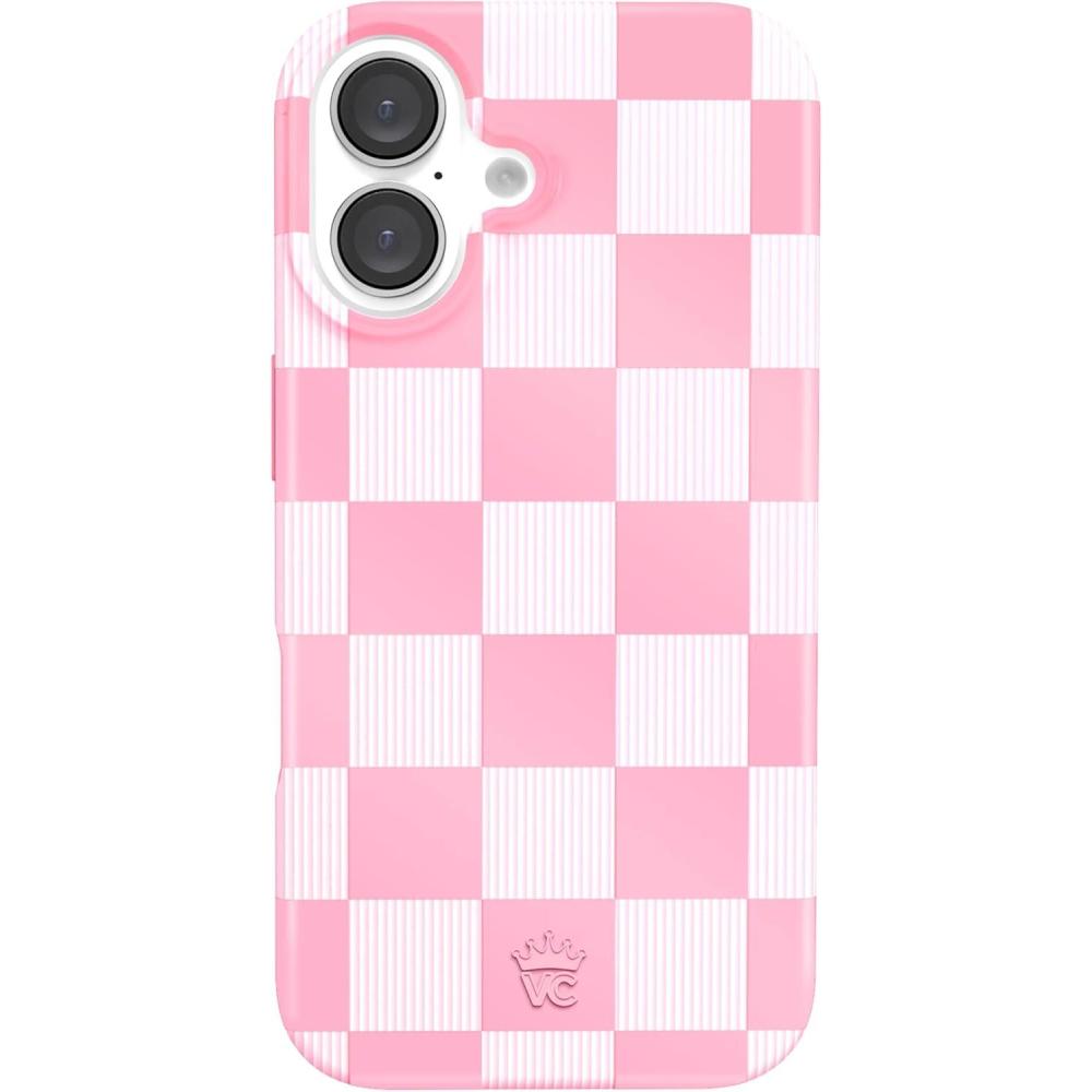 image:imageVELVET CAVIAR x Snoopy Phone Case for iPhone 16 Plus  Compatible with MagSafe 10ft Drop Tested  Pink Snoopy Be MinePink Vibe Checkered
