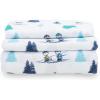 Snoopy's Winter Wonderland Sheet White-blue