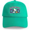 Green - Snoopy Basketball Dad Cap