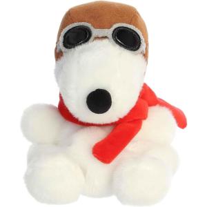 Aurora® Adorable Peanuts® Palm Pals™ Flying Ace Stuffed Animal – Officially Licensed Toys for All Snoopy Fans – Nostalgic Gift for Adults and Birthday Celebrations – White 5.5 Inches