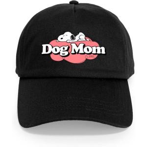 CafePress Snoopy Dog Mom Adjustable Baseball Cap(Black)
