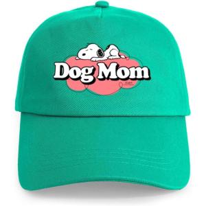 CafePress Snoopy Dog Mom Adjustable Baseball Cap(Green)