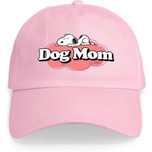 CafePress Snoopy Dog Mom Adjustable Baseball Cap(Pink)